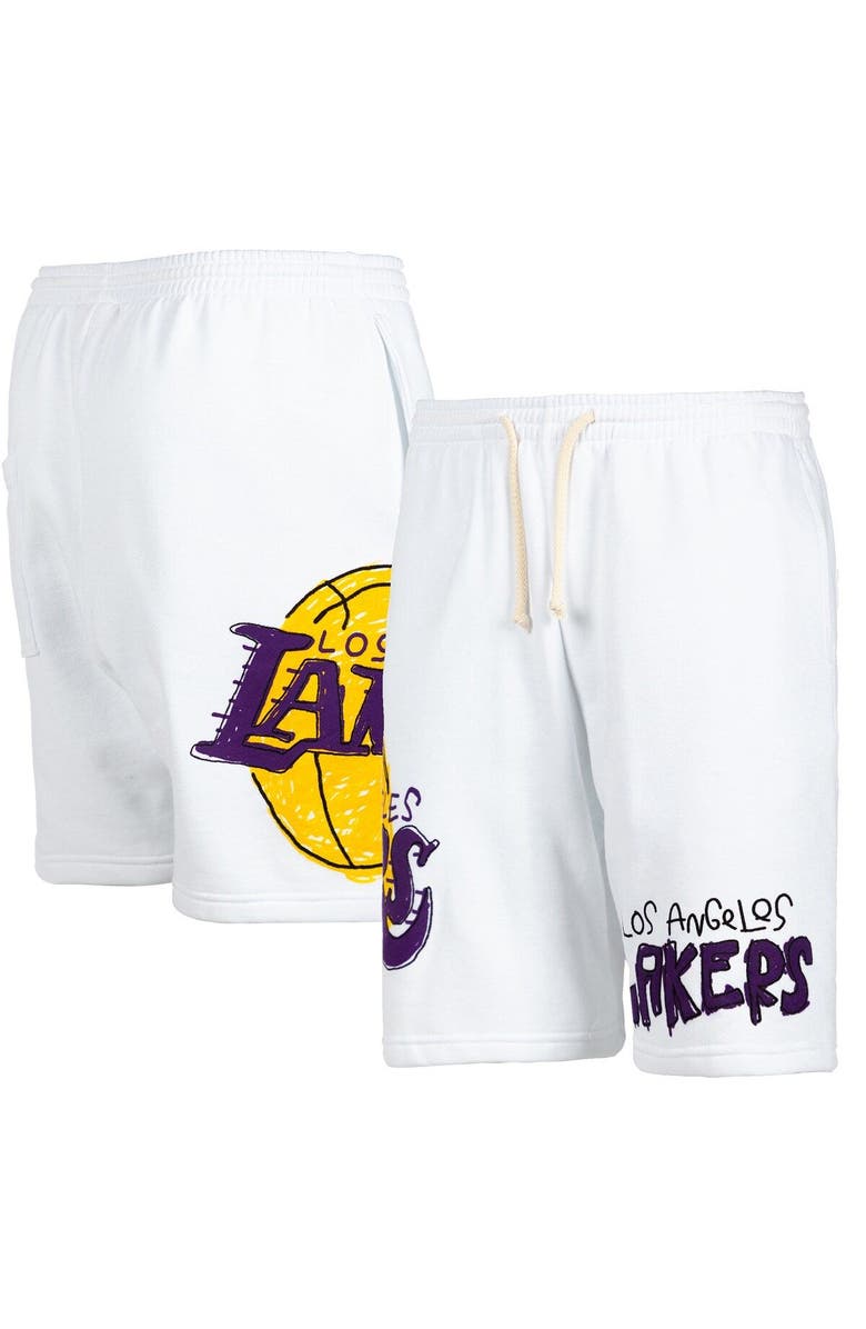 AFTER SCHOOL SPECIAL Men's After School Special White Los Angeles Lakers Shorts, Main, color, 