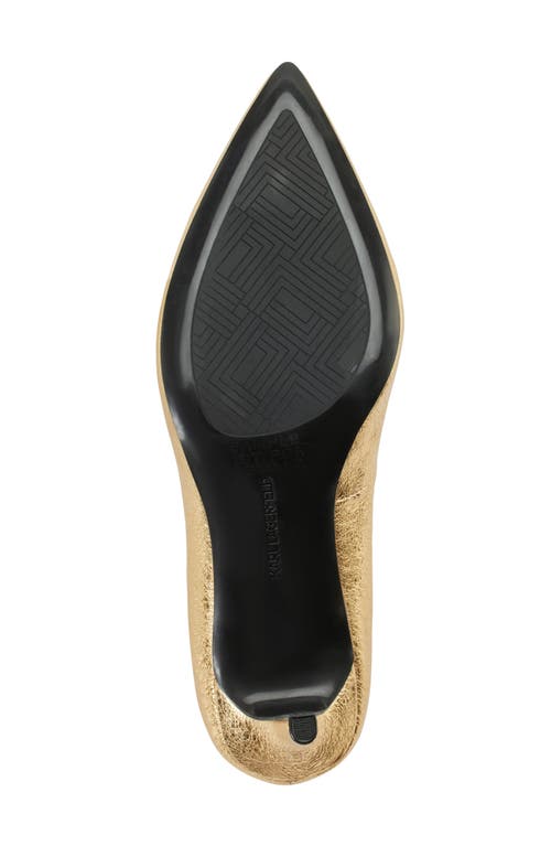 Karl Lagerfeld Paris Royale Pointed Toe Pump In Gold