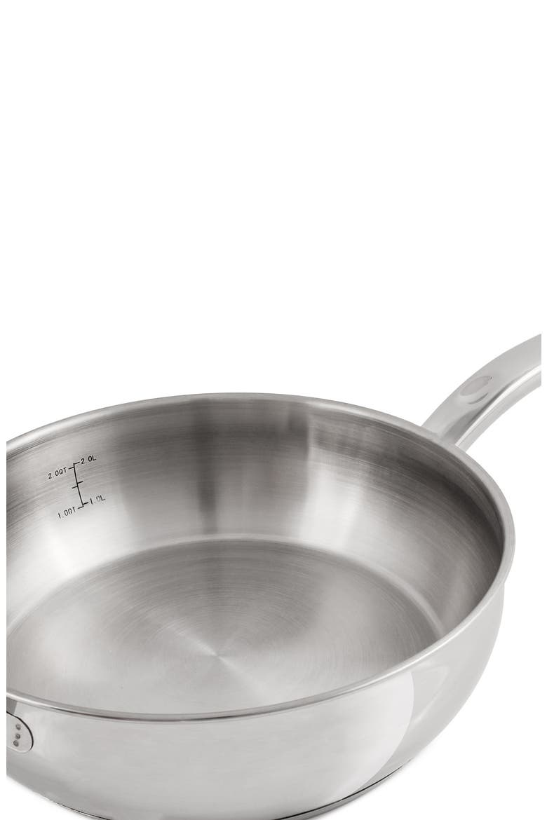 Belly 9.5" Deep Skillet with Lid, Alternate, color, SILVER