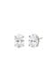 Lab Grown Diamond Oval Four Prong Stud Earring 14K