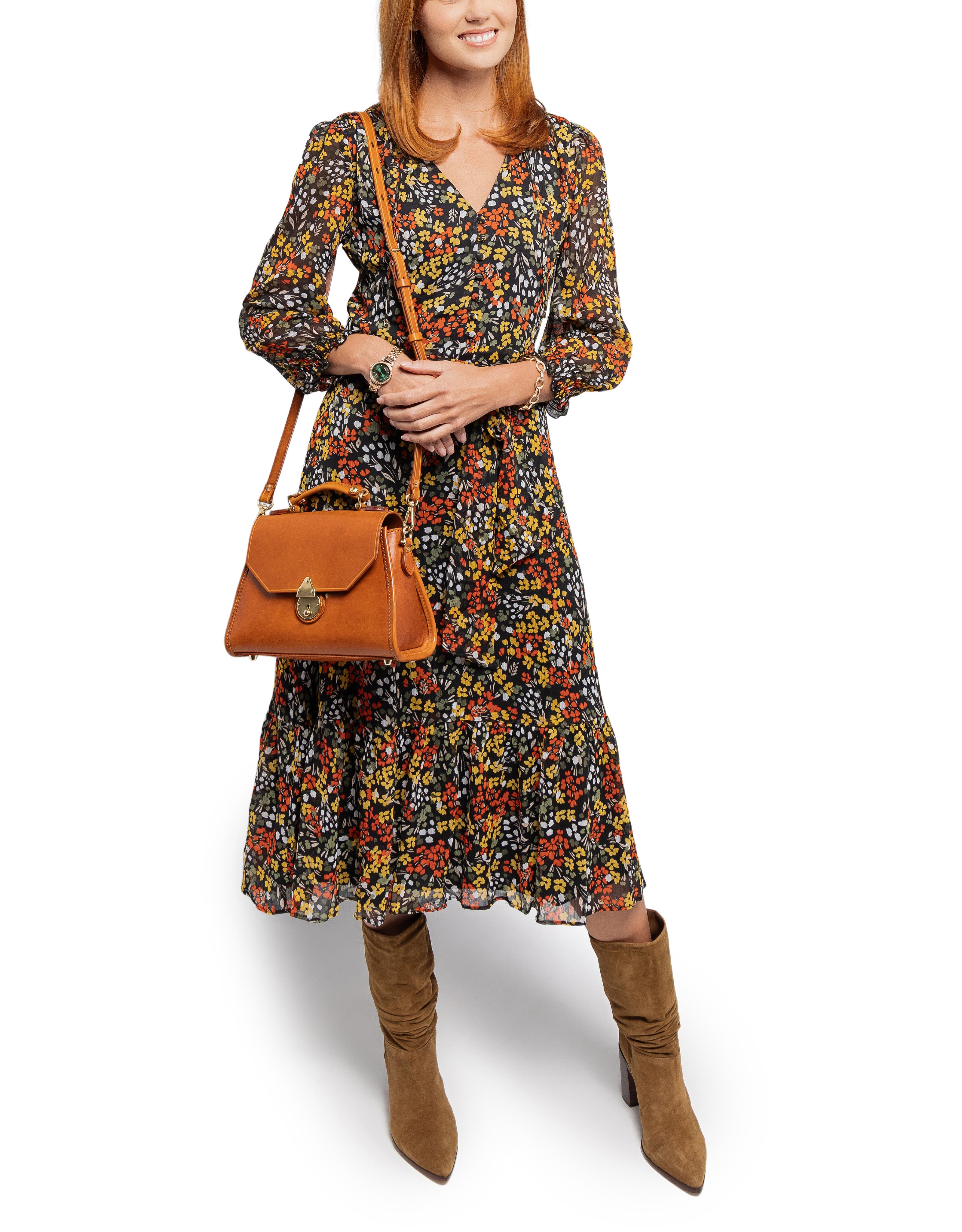 Laurel Small Everyday Leather Satchel, Alternate, color, Caramel