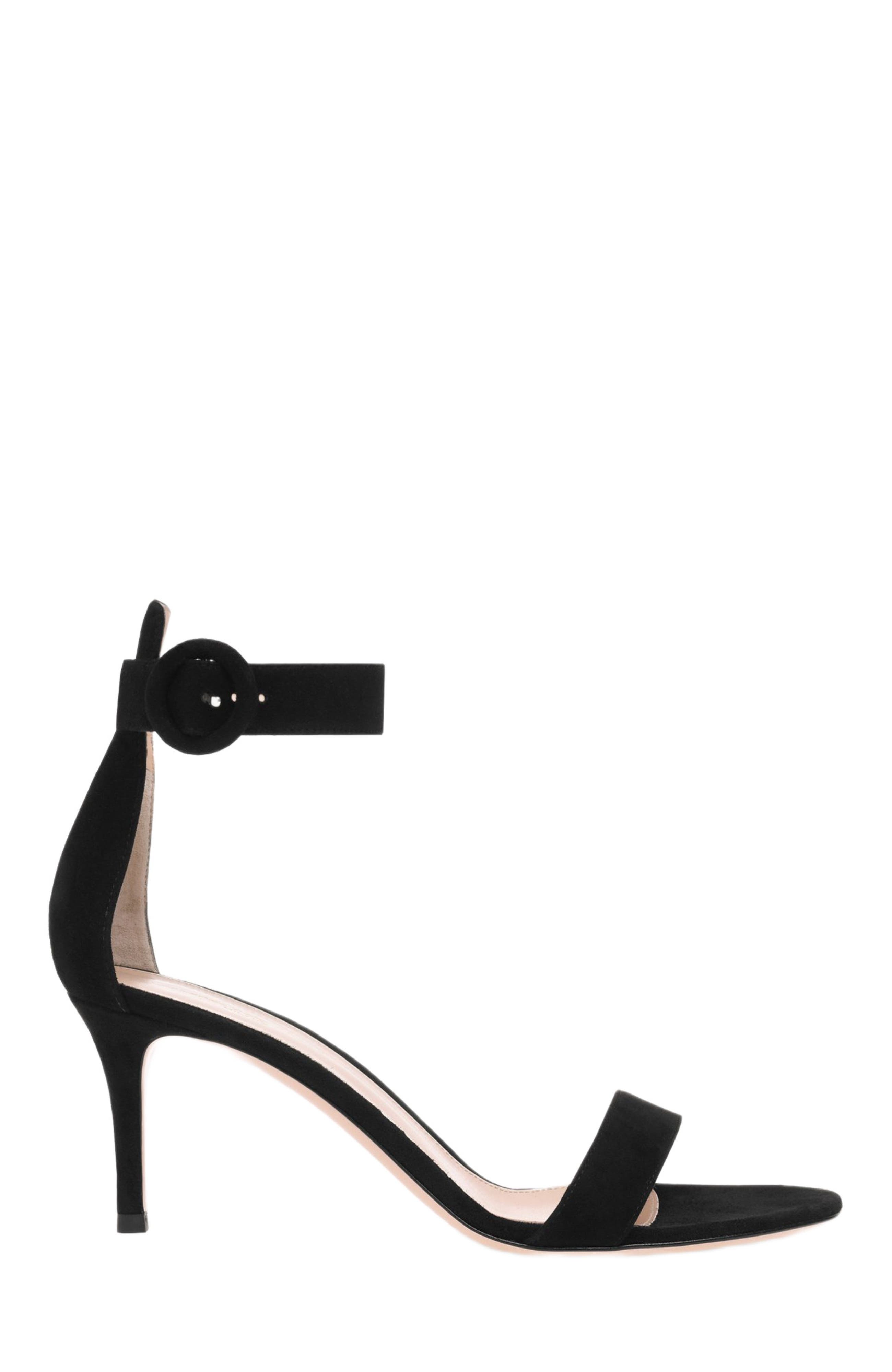 Gianvito Rossi Portofino 70 Sandals, Main, color, Black