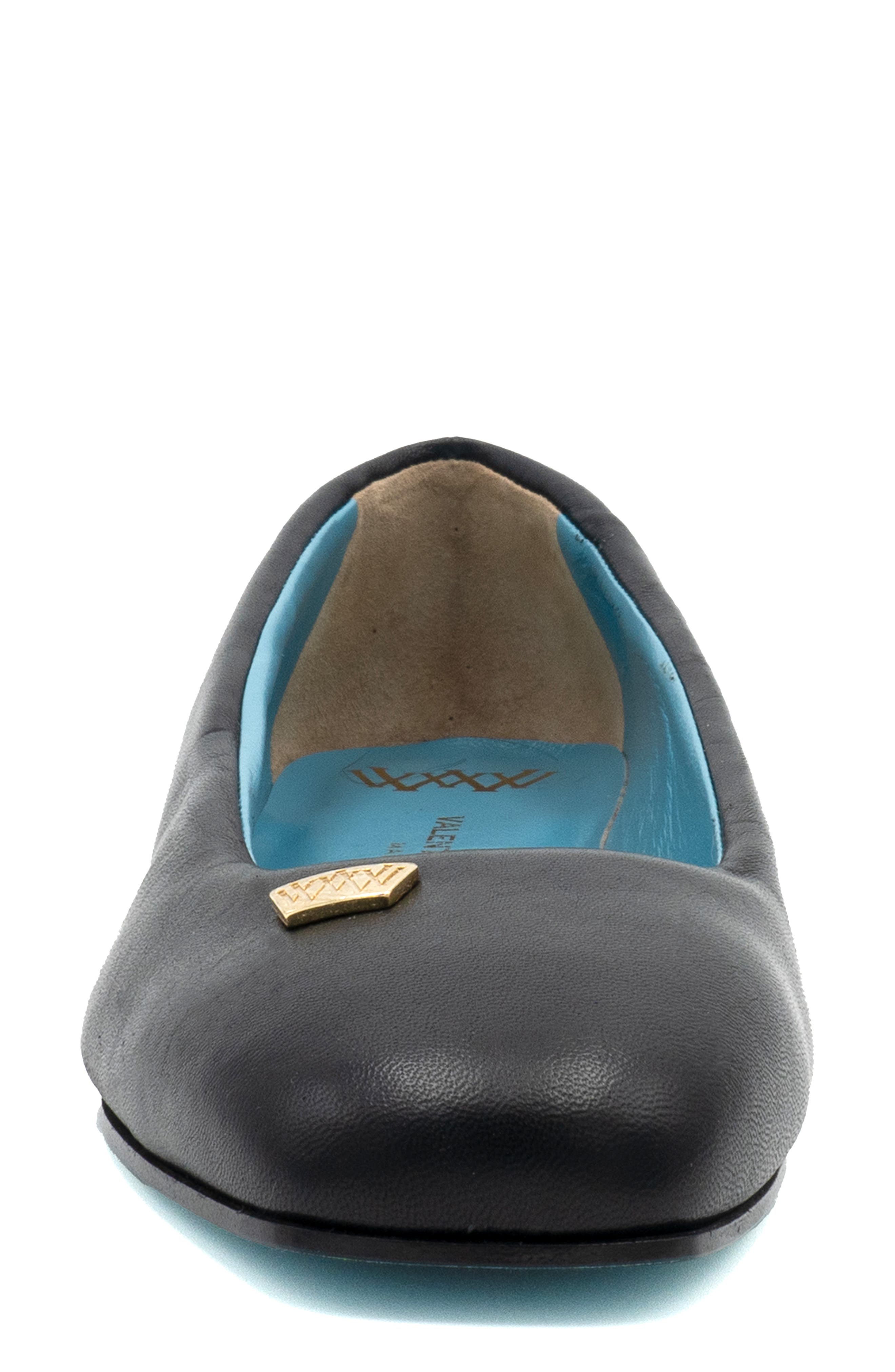 Valentina Rangoni Buccola Ballet Flat, Alternate, color, Black Parmasoft