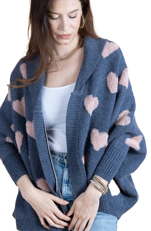 SAACHI SAACHI TEXTURED HEART CARDIGAN