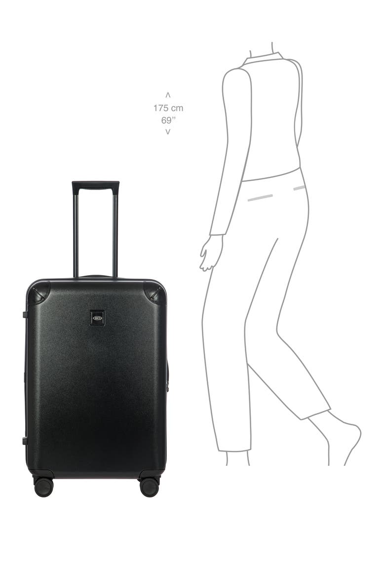 Amalfi 27" Spinner Suitcase, Alternate, color, BLACK/ BLACK