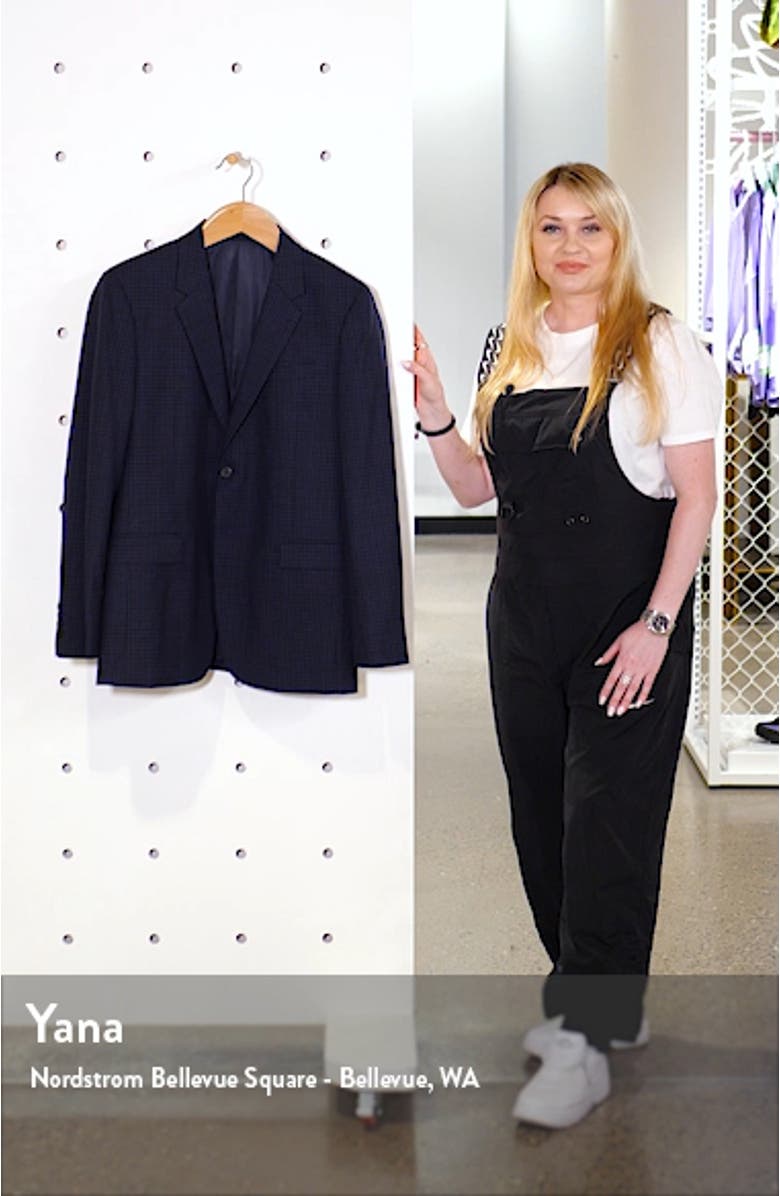 Chambers Thurlow Slim Fit Check Wool Sport Coat, sales video thumbnail