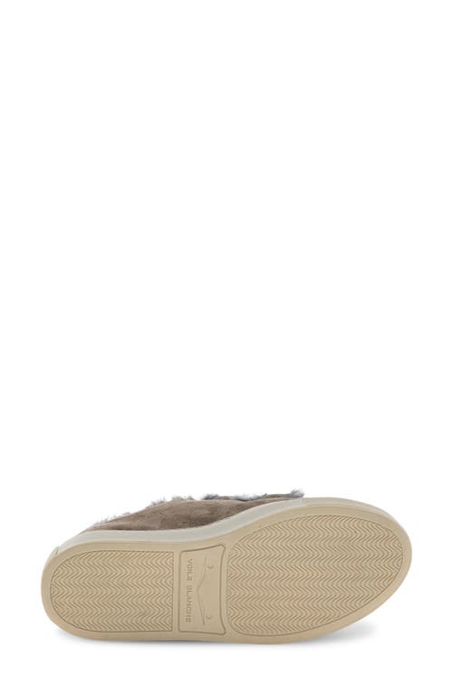 Voile Blanche Gretha Genuine Shearling Sneaker In Brown