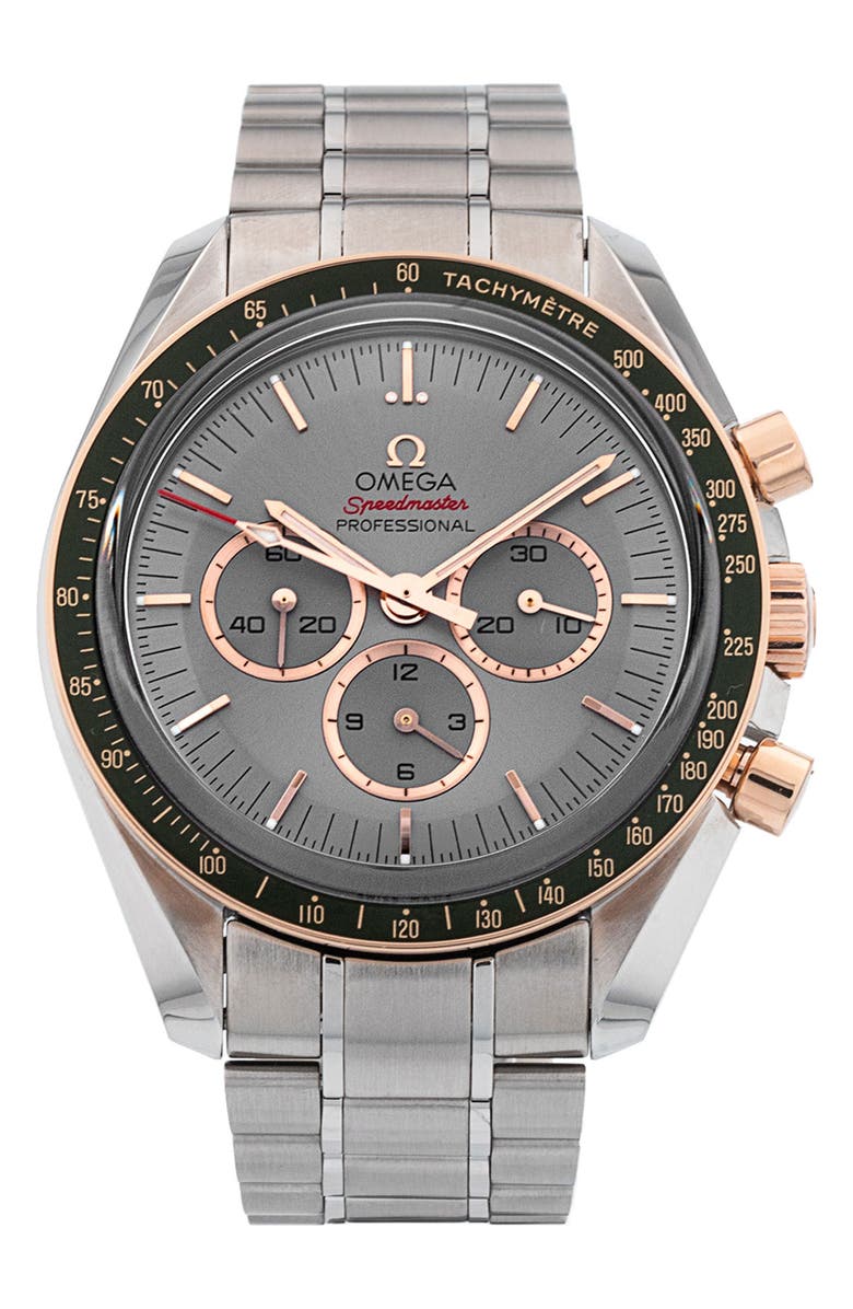 Watchfinder & Co. Omega Preowned 2022 Speedmaster Professional Limited Edition Bracelet Chronograph Watch, 42mm, Main, color, 