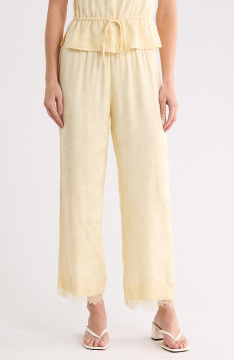 Lace Trim Pants