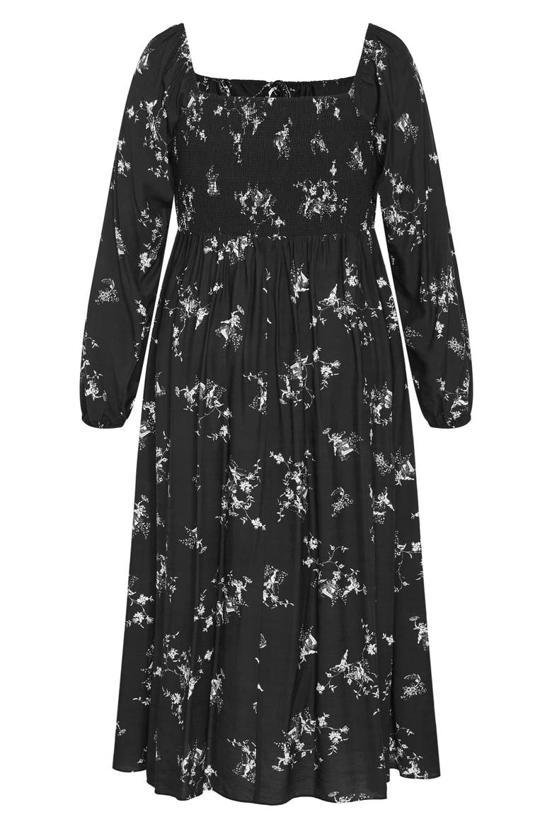 Floral Print Long Sleeve Dress, Alternate, color, SOUL FLORAL