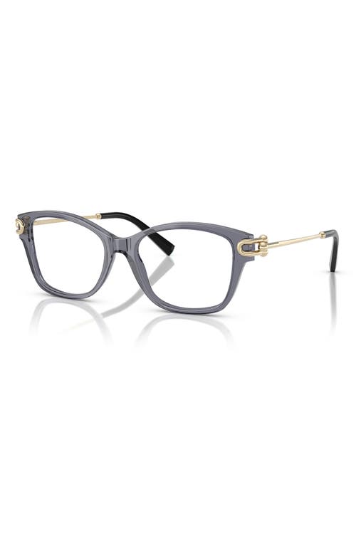 Tiffany & Co . Universal Fit 53mm Rectangular Optical Glasses In Gray