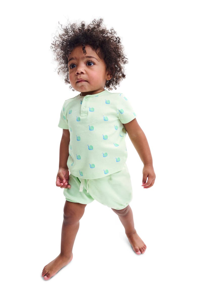 Primary Baby Organic Bubble Short, Alternate, color, Light Clover