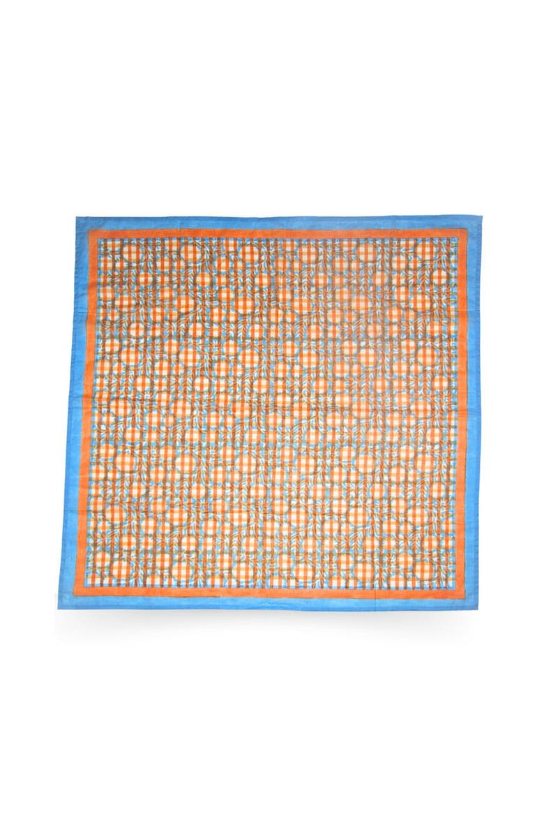 Inner Child Sophia Organic Cotton Blockprint Scarf, Main, color, Multicolor