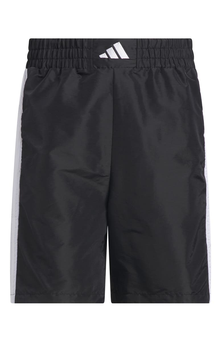 adidas 3-Stripe Shorts, Alternate, color, Black