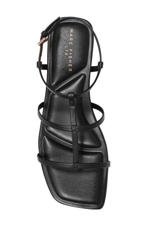 Marc Fisher Ltd Womens Buckle Leather Ankle Strap In Black