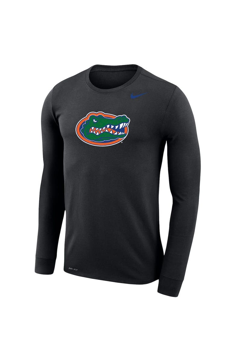 Nike Men's Nike Black Florida Gators School Logo Legend Performance Long Sleeve T-Shirt, Alternate, color,