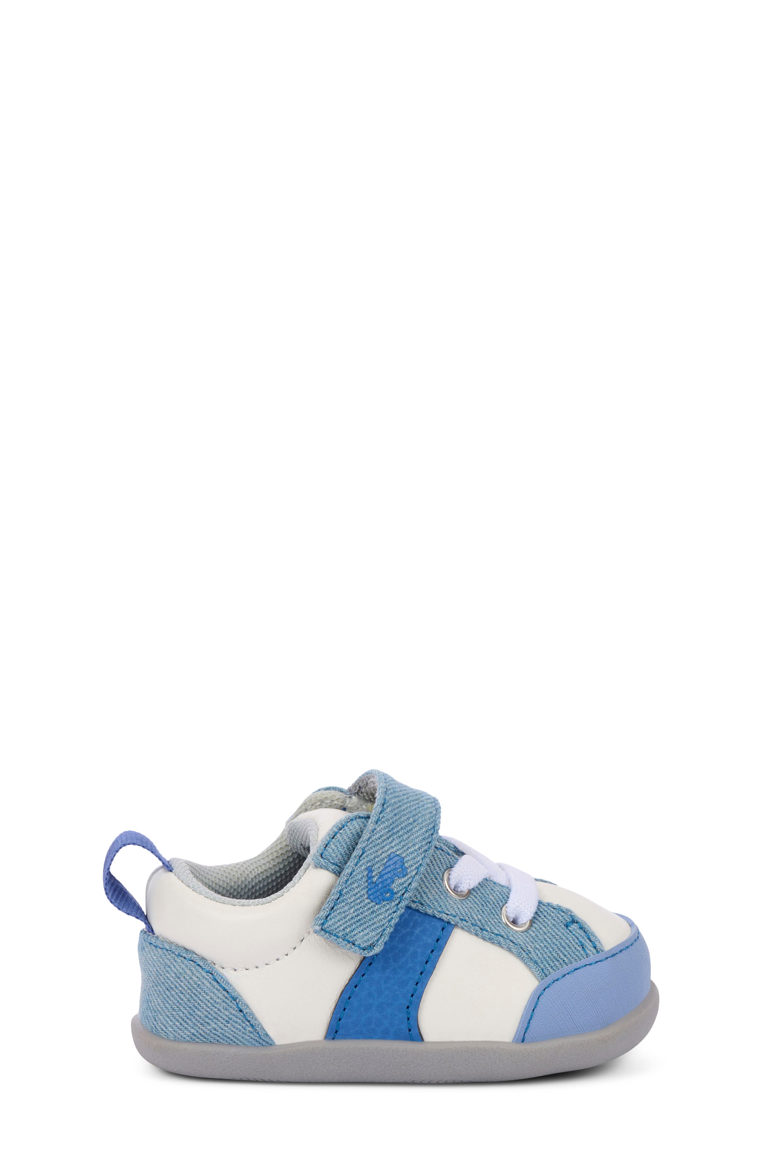 See Kai Run Kids' Mini Connor Sneaker, Alternate, color, White/Washed Denim