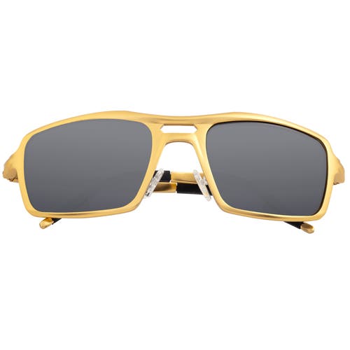Breed Orpheus Aluminum Polarized Sunglasses In Gold/black