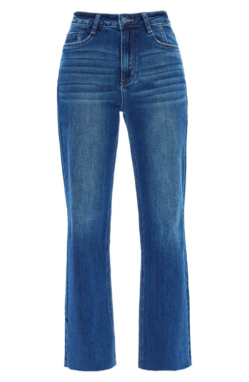 Bayeas Raw Hem High Waist Wide Leg Jeans In Multi