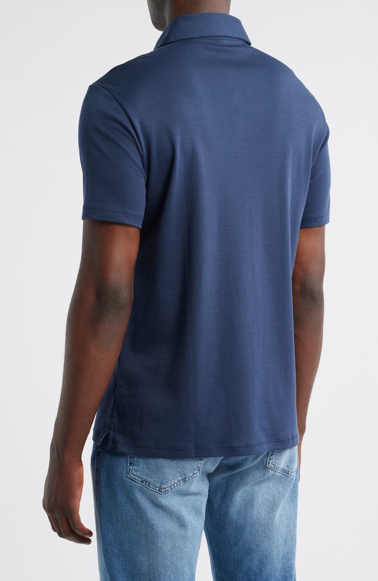 Robert Barakett Georgia Short Sleeve Pima Cotton Polo, Alternate, color, Blue Night