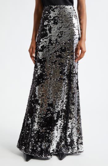 SEQUIN ZETA LONG SKIRT main image 0