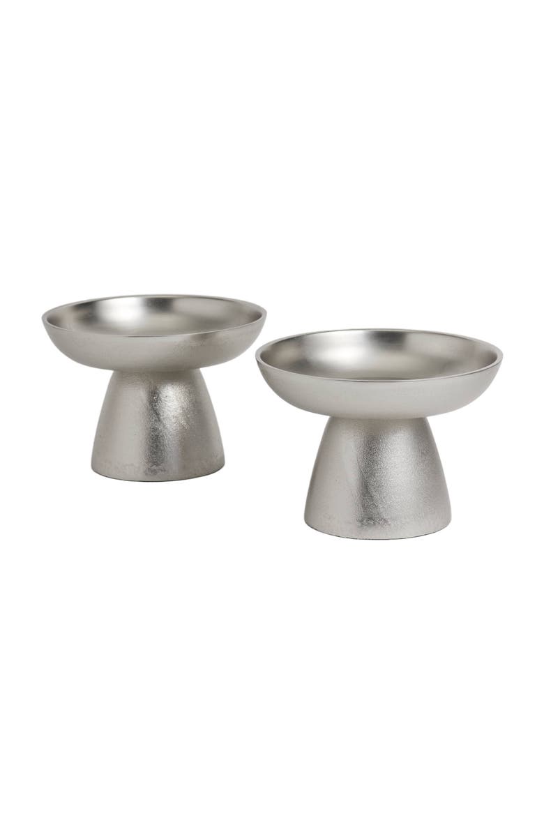 The Collective Nickel Small Pedestals Set of 2, Main, color, Nickel