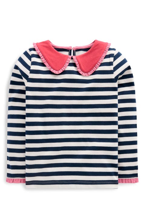 Kids' Collared Breton Jersey Top