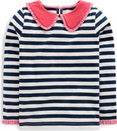 Mini Boden Kids' Collared Breton Jersey Top