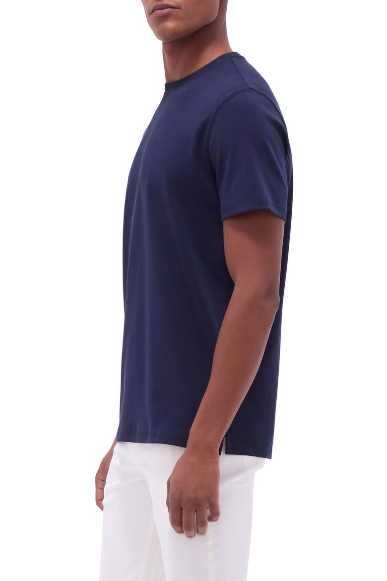 Hank Solid Pima Cotton T-Shirt, Alternate, color, NAVY