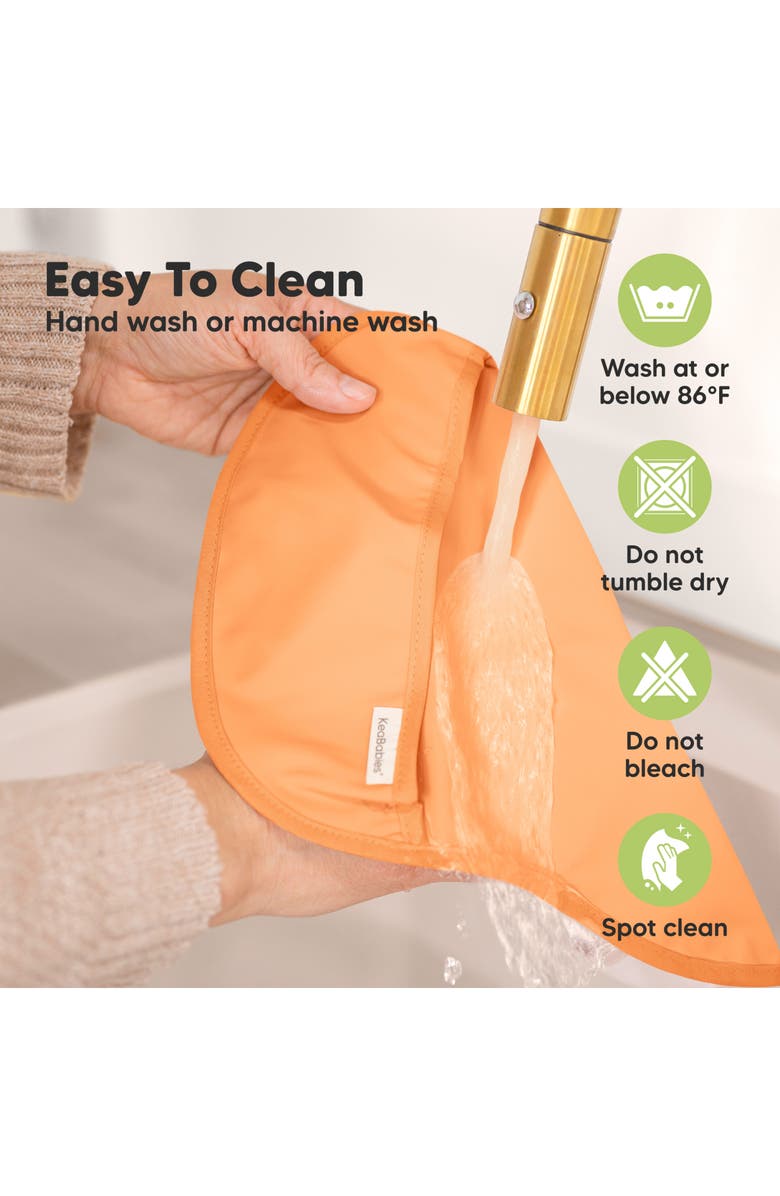 KeaBabies 3-Pack Presto Waterproof Bibs, Alternate, color, Basics