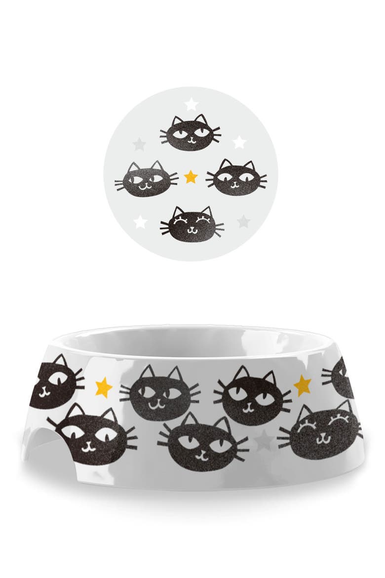 Matt the Cat Pet Bowl Set, Alternate, color, BLUE