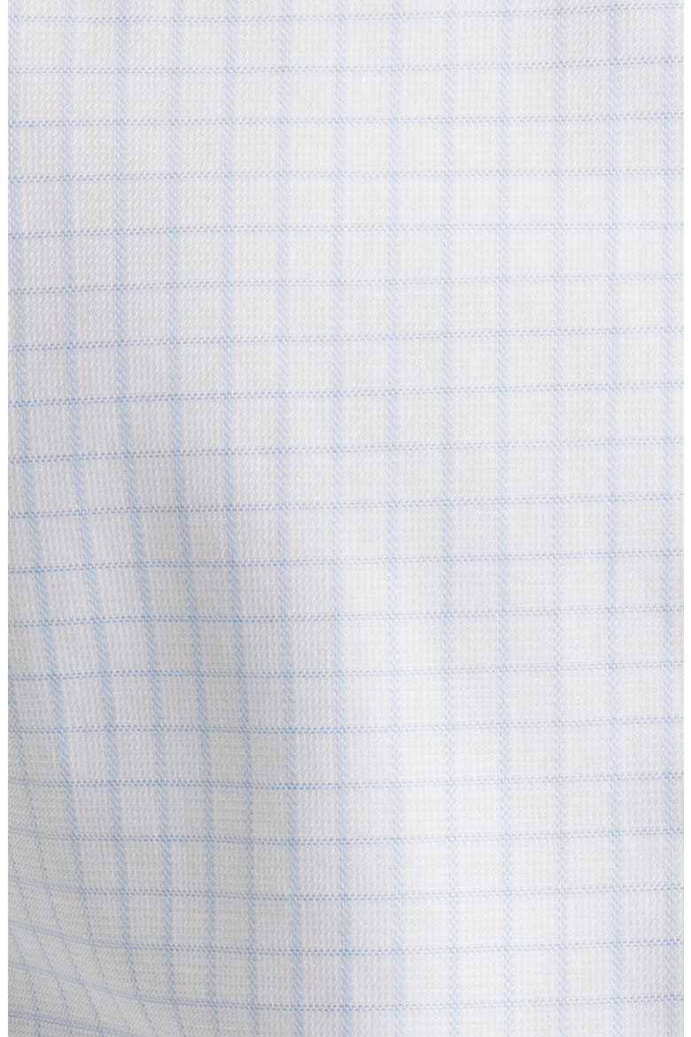 Slim Fit Non-Iron Grid Dress Shirt, Alternate, color, CORNFLOWER BLUE