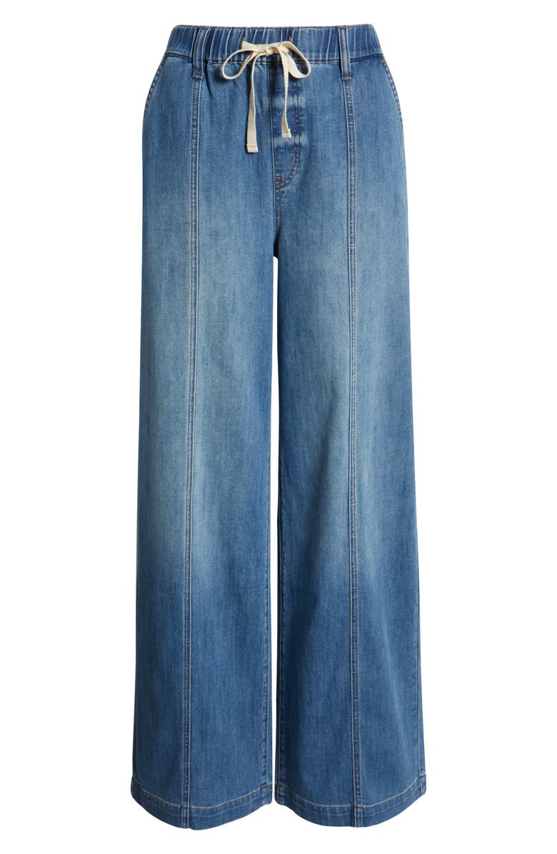 1822 Denim High Waist Wide Leg Drawstring Jeans, Alternate, color, Tilt