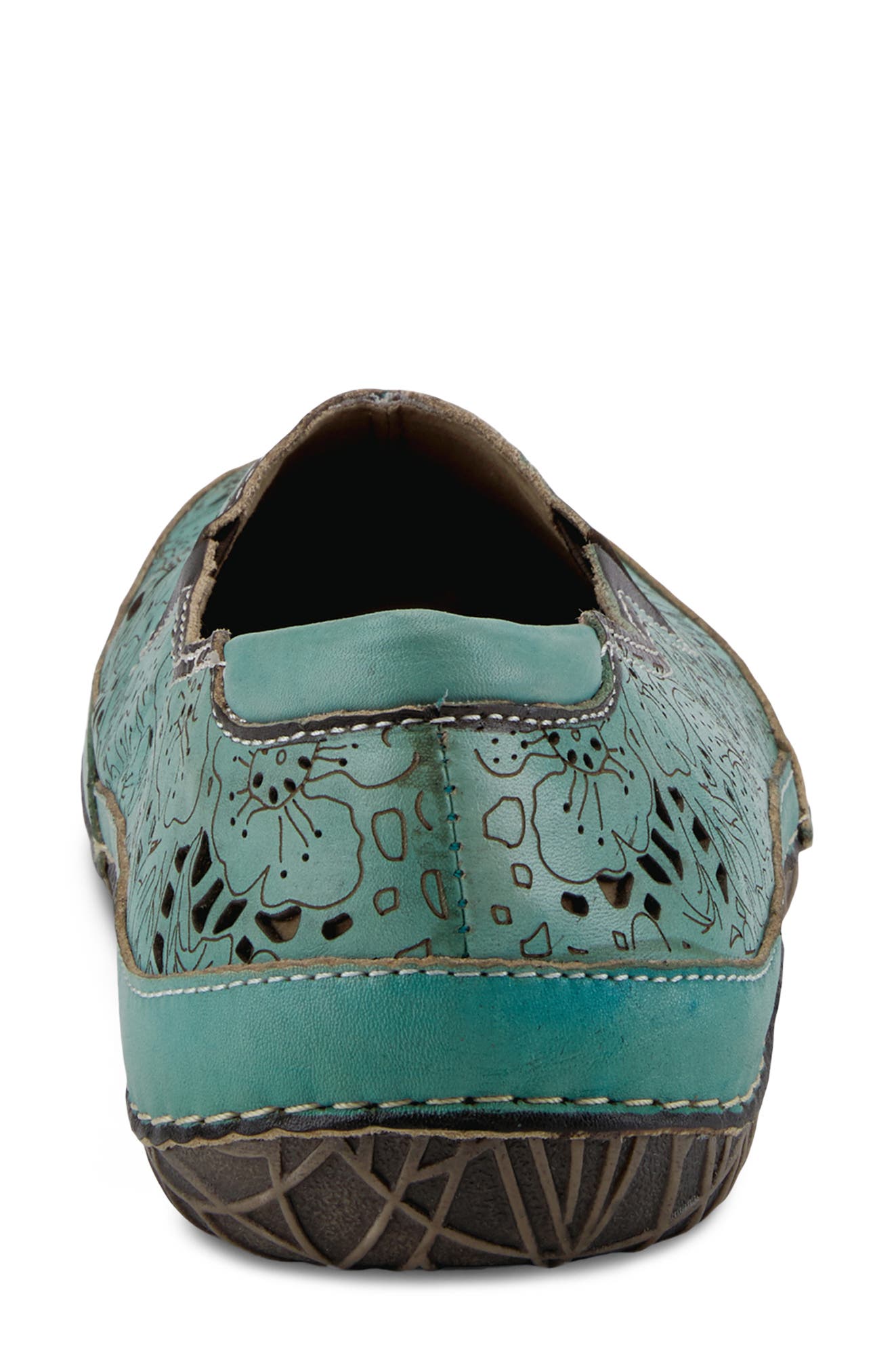 L'Artiste Libora Slip-On Flat, Alternate, color, SKY BLUE LEATHER