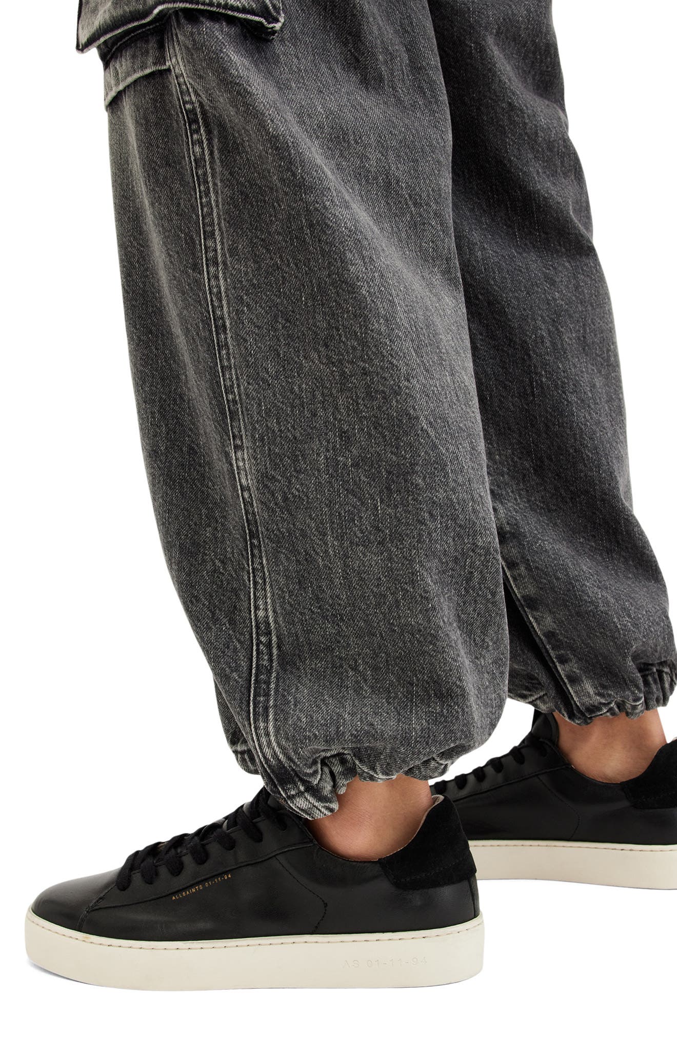 AllSaints Shana Sneaker, Alternate, color, Black