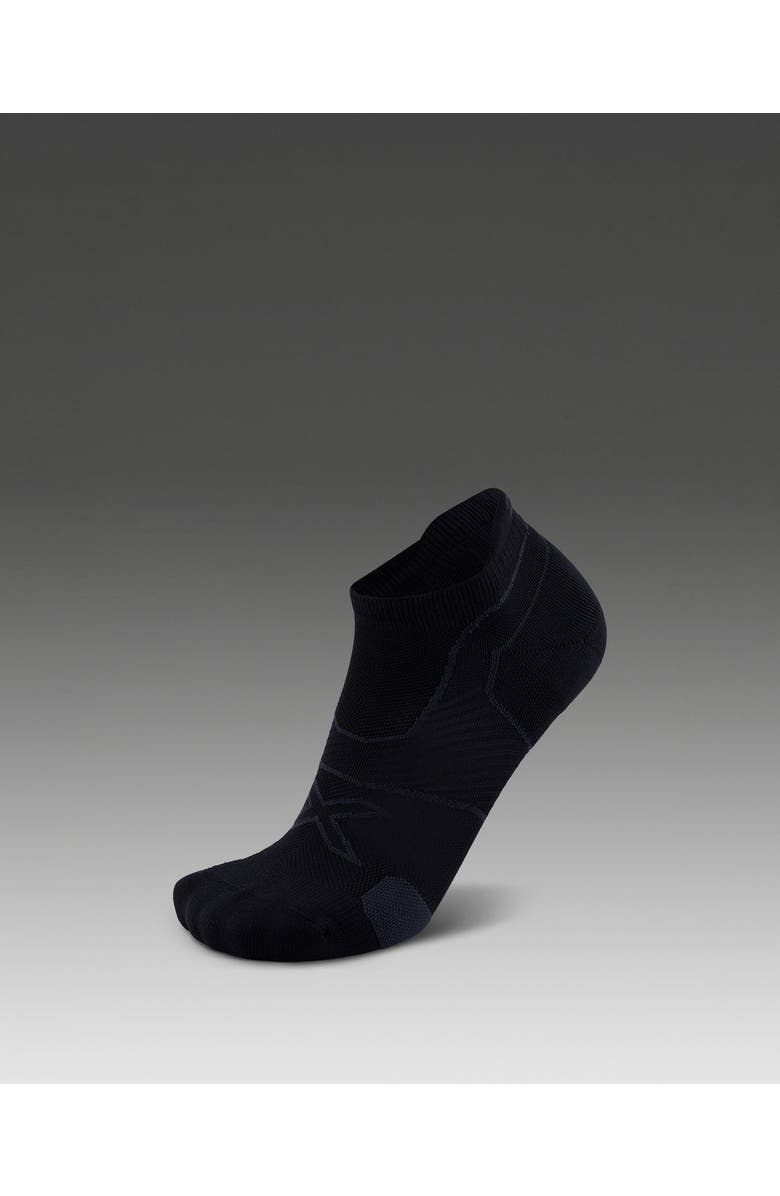 2XU Vectr Cushion No Show Socks, Alternate, color, Black/Titanium