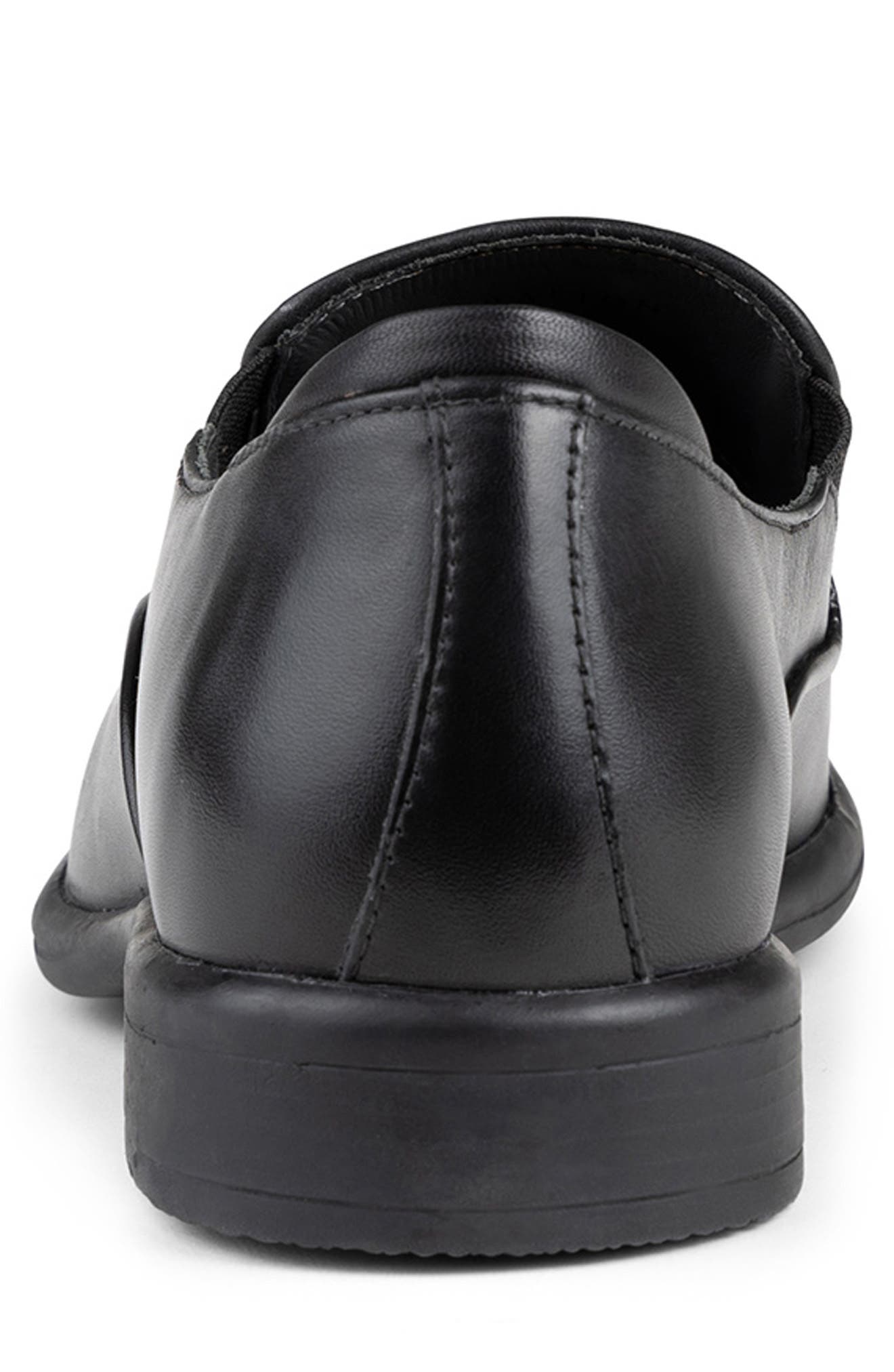 Donald Pliner Leather Loafer, Alternate, color, Black