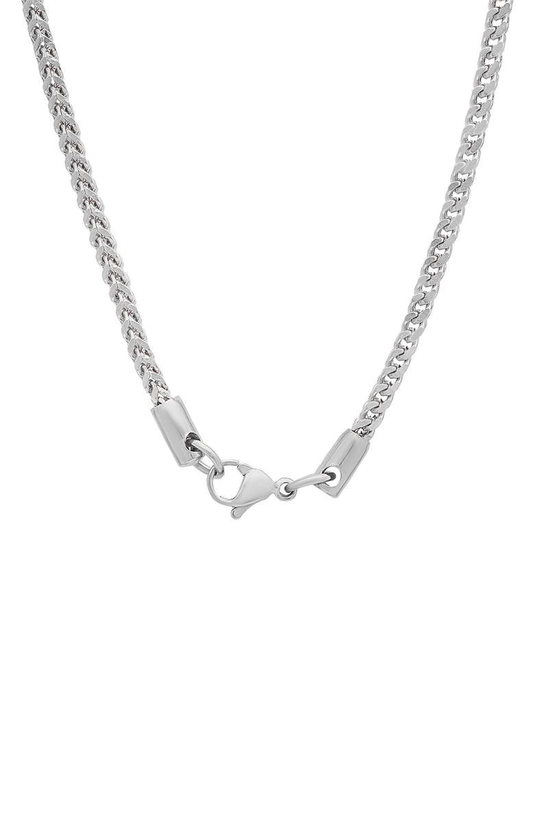 HMY JEWELRY Men's Franco Stainless Steel 24" Chain Necklace, Alternate, color,