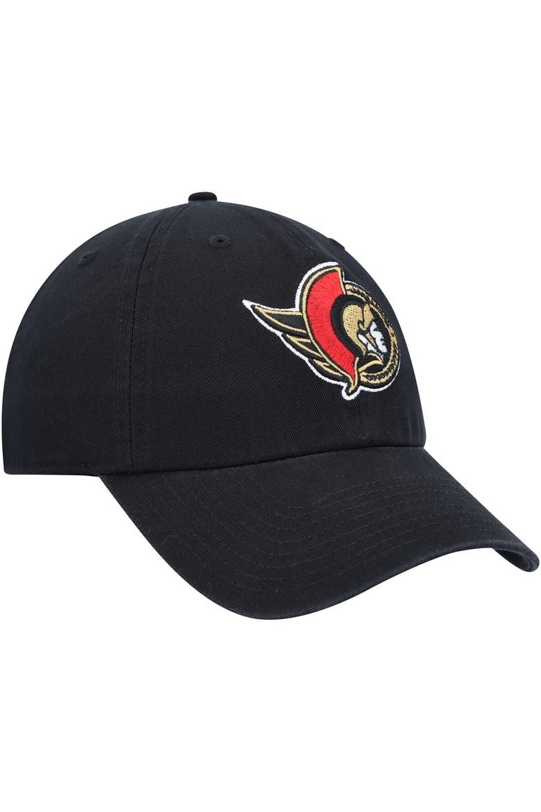 Men's '47  Black Ottawa Senators Clean Up Adjustable Hat, Alternate, color, Black