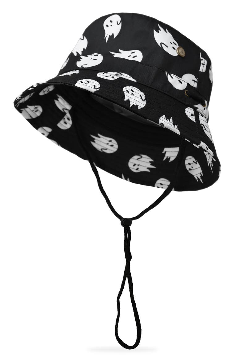 Ghost Bucket Hat, Alternate, color, Black