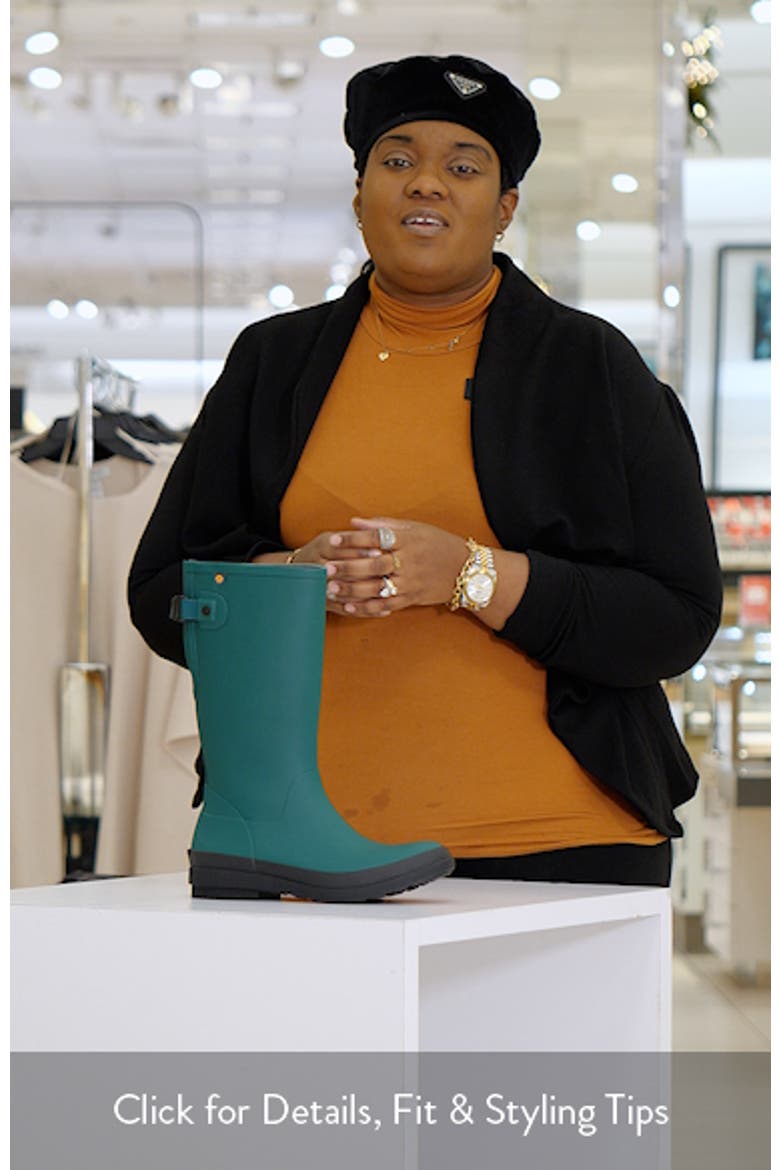 Amanda II Tall Waterproof Adjustable Calf Rain Boot video