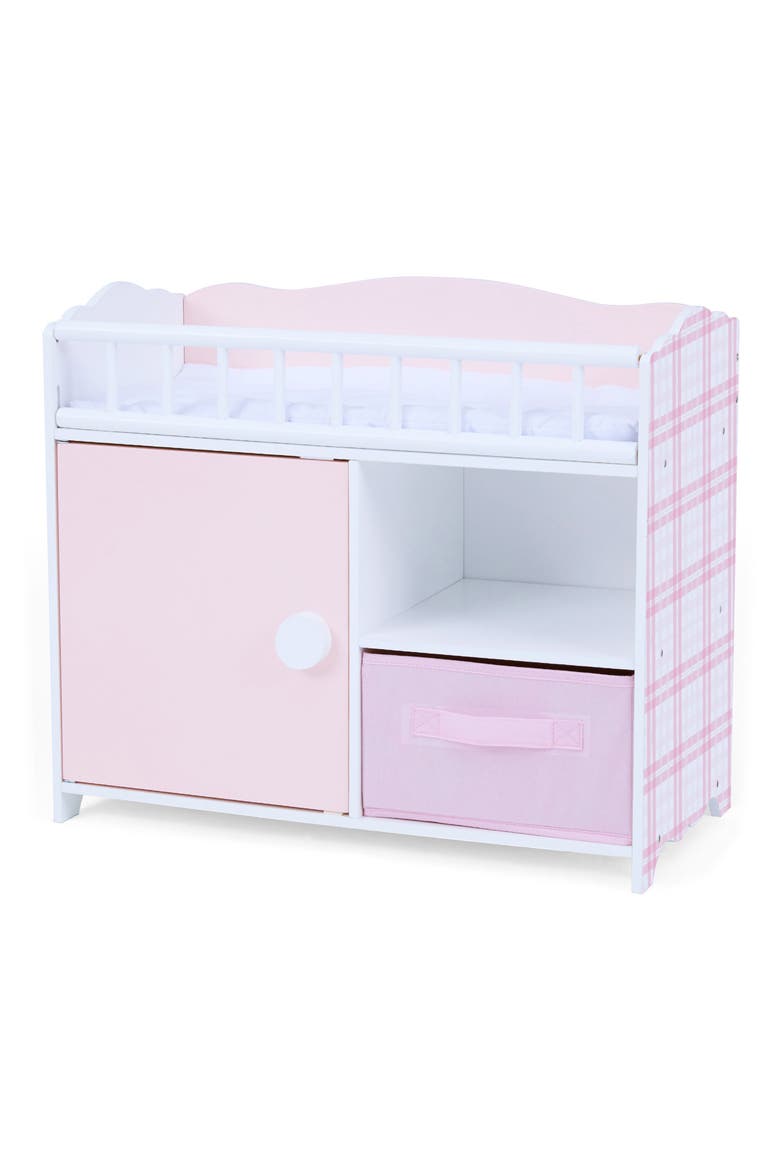 Olivia's Little World Aurora Doll Changing Table/Bed Set, Alternate, color, PINK