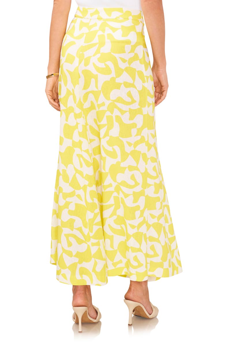 Vince Camuto Center Seam Linen Blend A-Line Skirt, Alternate, color, 