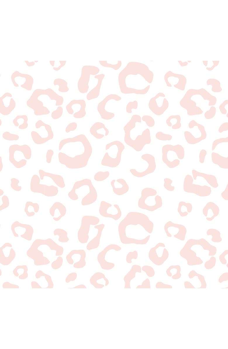 Lambs & Ivy Signature Leopard Organic Cotton Fitted Crib Sheet, Alternate, color, Pink