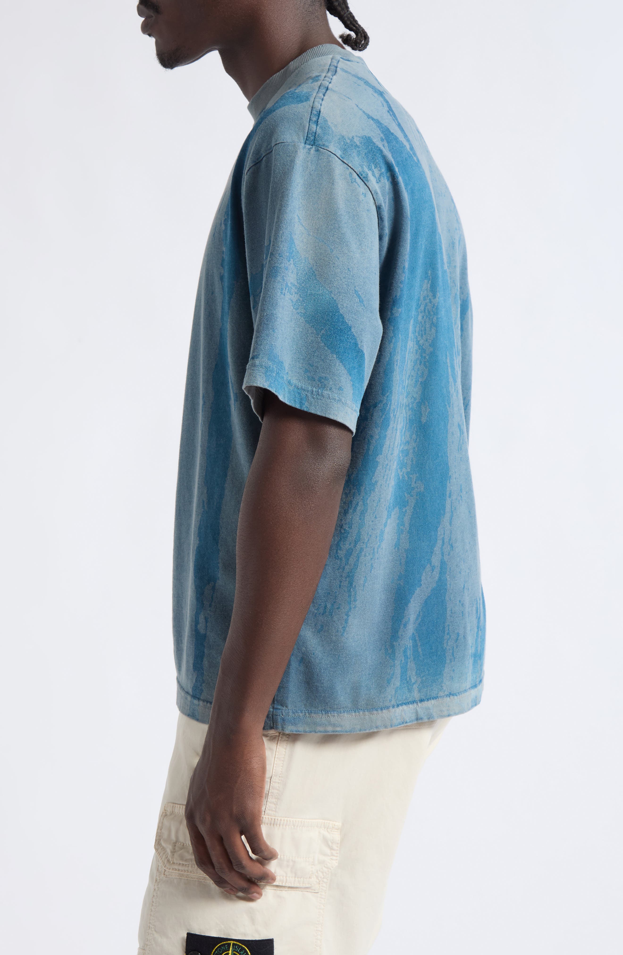 Stone Island Texture Print Cotton T-Shirt (Men) | Nordstrom