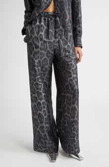 Stella McCartney Leopard Print Silk Pajama Pants