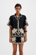 Malina Armida Embroidered Short Sleeve Shirt