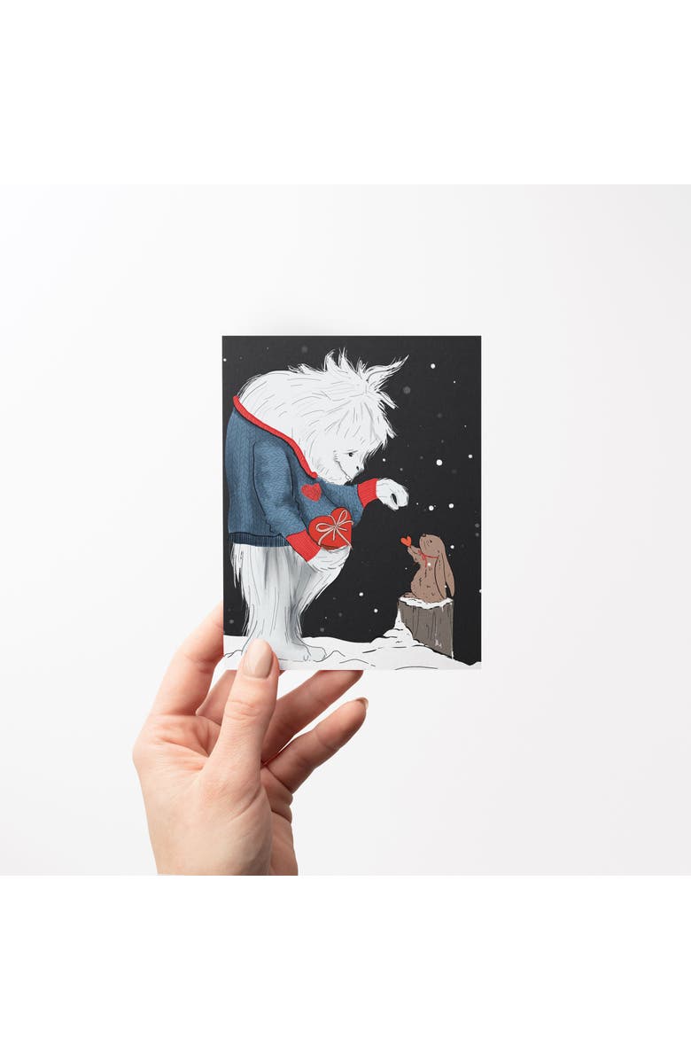 Ramus & Co Love/Friendship Greeting Card Pack (3ct) "Yeti Love Gift", Alternate, color, Multi-Pack