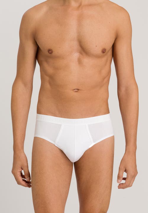 Hanro Cotton Essentials Cotton Brief In All White