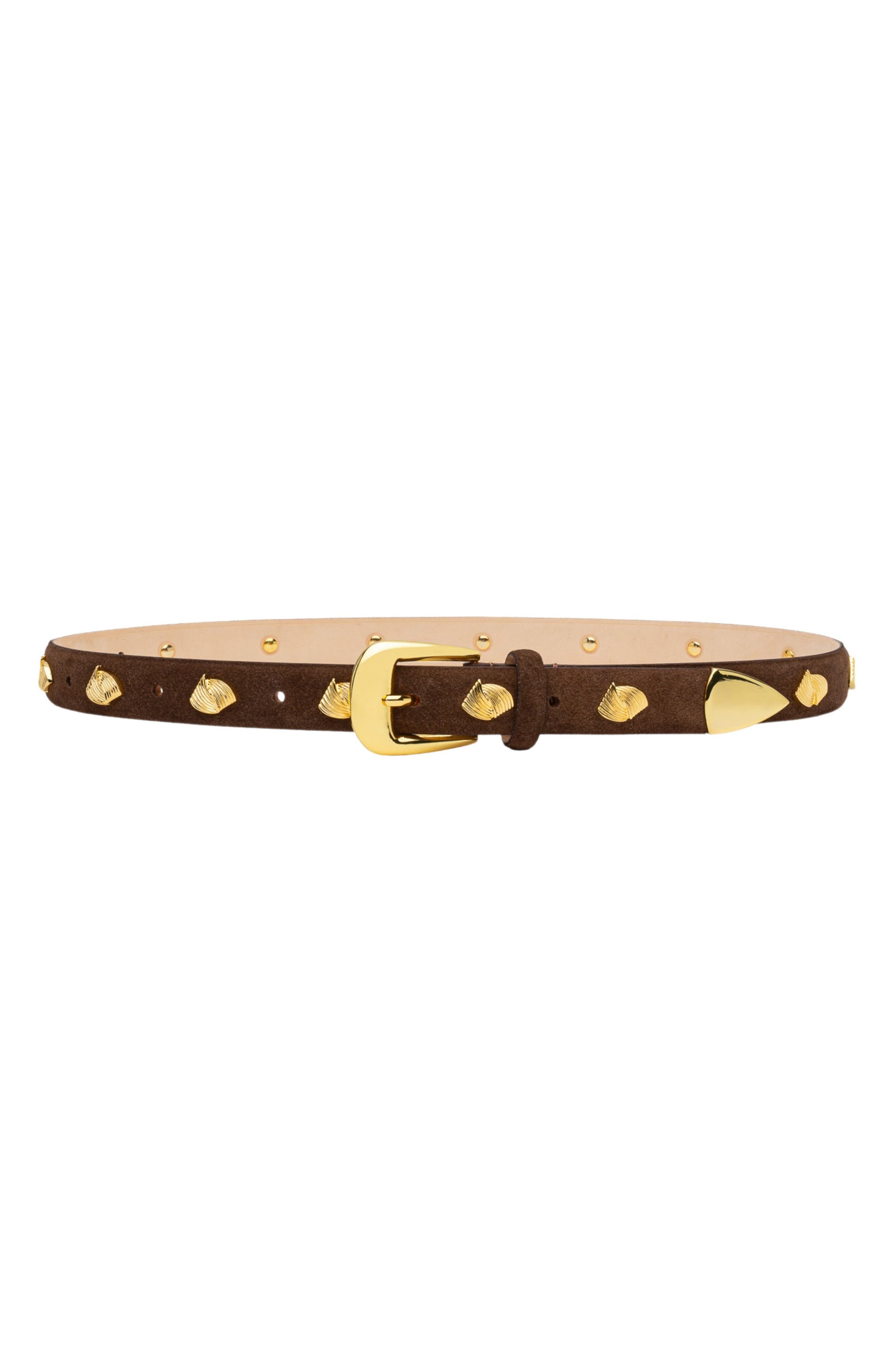 CHOCOLATE SUEDE/ GOLD